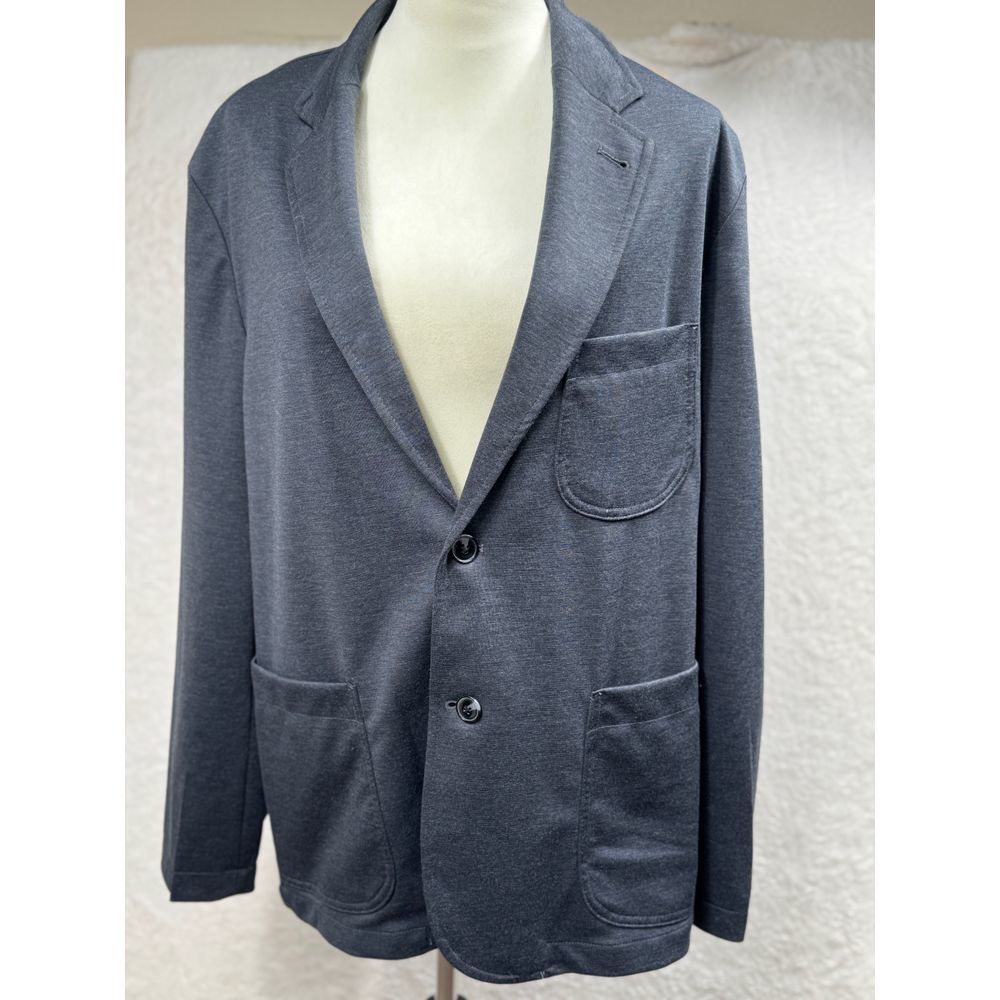Women's Nautica Gray Knit Blazer Casual Comfort Stretch Jacket L